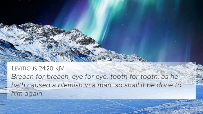 Leviticus 24:20 KJV Bible Verse Image