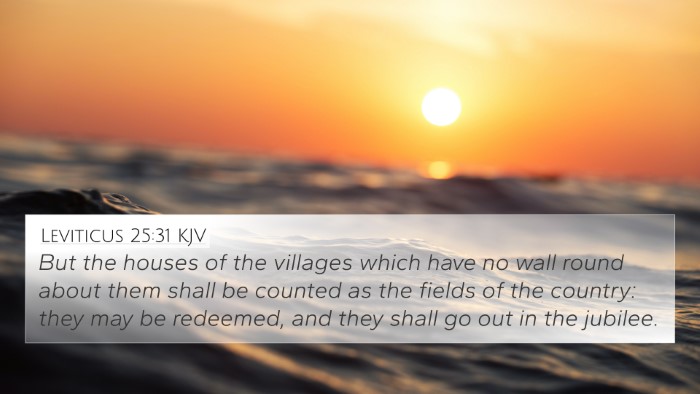 Leviticus 25:31 Explained