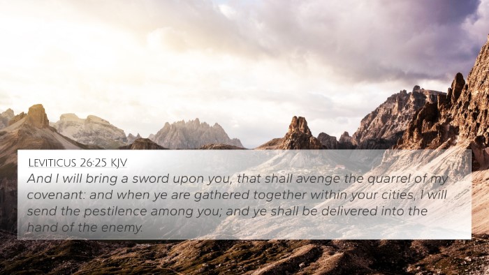 Leviticus 26:25 KJV Bible Verse Image
