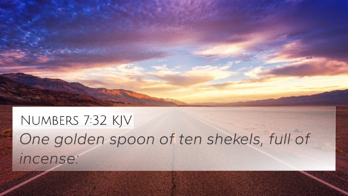 Numbers 7:32 KJV Bible Verse Image