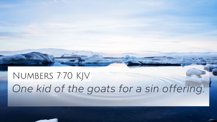 Numbers 7:70 KJV Bible Verse Image