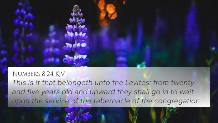 Numbers 8:24 KJV Bible Verse Image