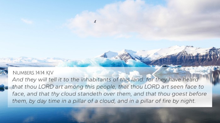 Numbers 14:14 KJV Bible Verse Image