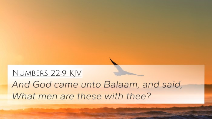 Numbers 22:9 KJV Bible Verse Image