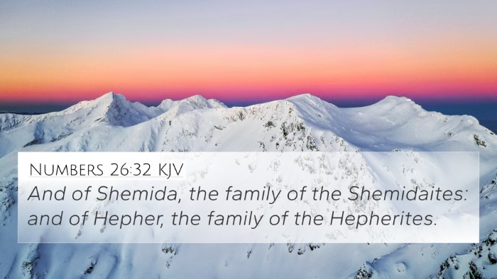 Numbers 26:32 Explained