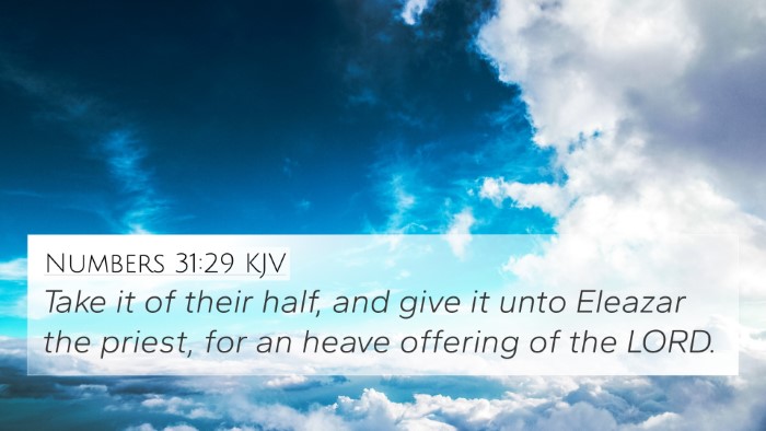 Numbers 31:29 Explained