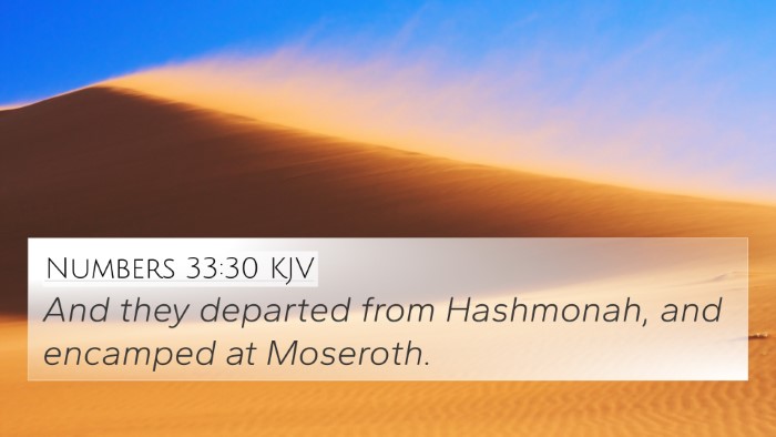 Numbers 33:30 KJV Bible Verse Image