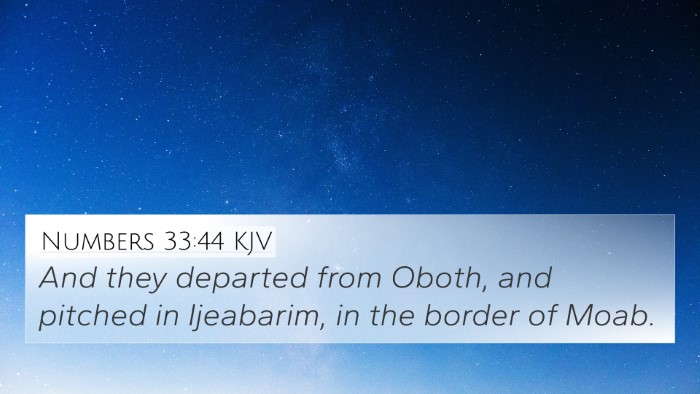 Numbers 33:44 Explained