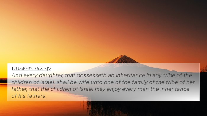 Numbers 36:8 Explained