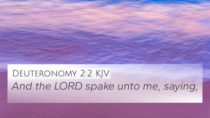 Deuteronomy 2:2 Explained