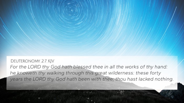 Deuteronomy 2:7 Explained
