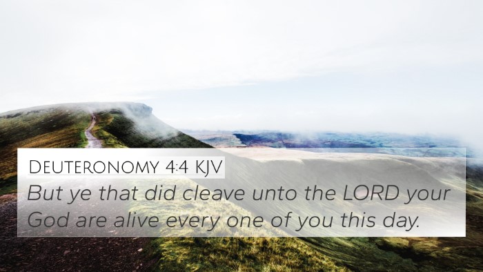 Deuteronomy 4:4 KJV Bible Verse Image