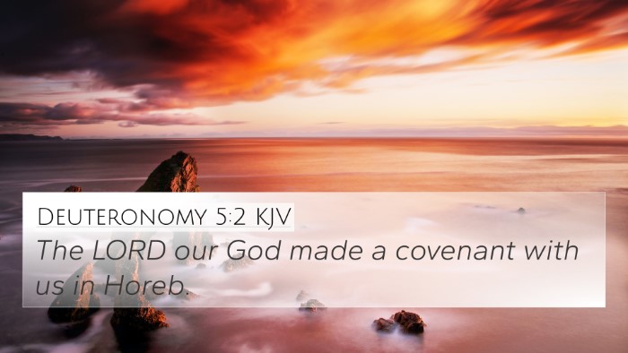 Deuteronomy 5:2 Explained