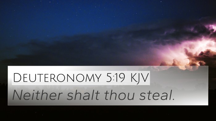 Deuteronomy 5:19 Explained