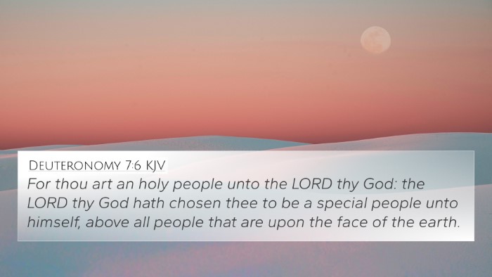 Deuteronomy 7:6 KJV Bible Verse Image
