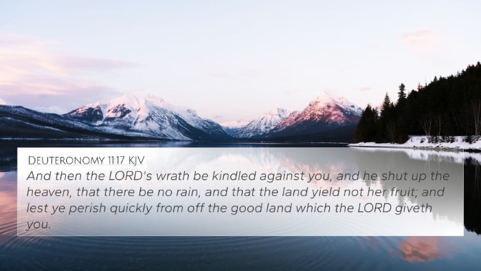 Deuteronomy 11:17 Explained