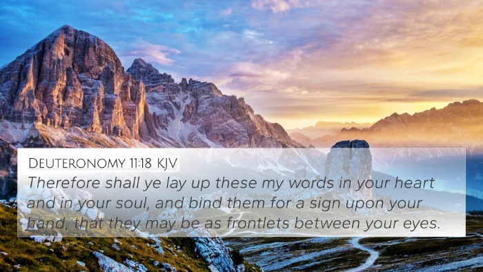 Deuteronomy 11:18 Explained