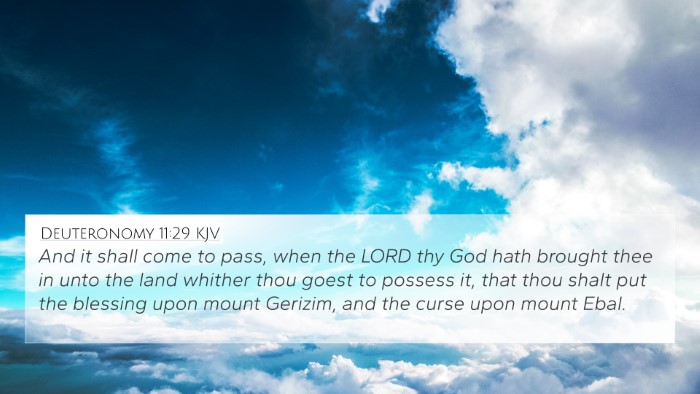 Deuteronomy 11:29 Explained