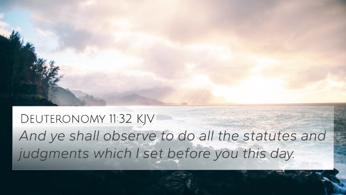 Deuteronomy 11:32 Explained