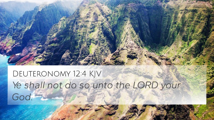 Deuteronomy 12:4 Explained
