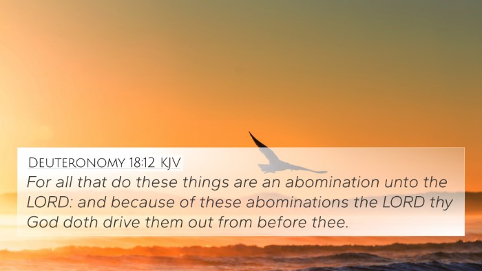 Deuteronomy 18:12 Explained
