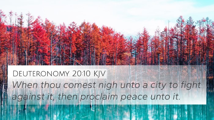 Deuteronomy 20:10 Explained