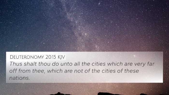 Deuteronomy 20:15 Explained