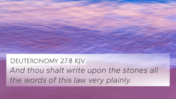 Deuteronomy 27:8 Explained