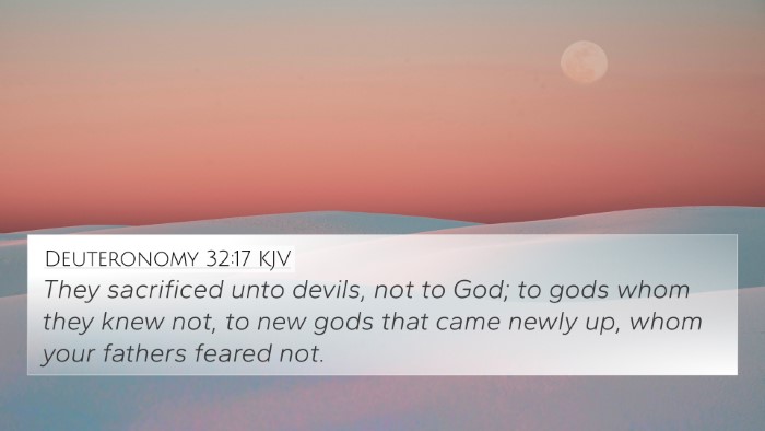 Deuteronomy 32:17 Explained