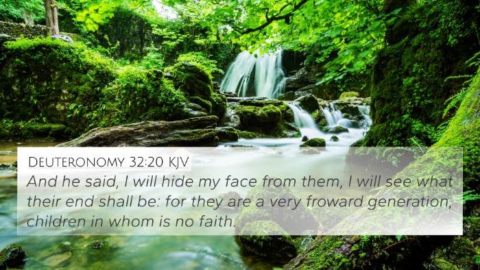 Deuteronomy 32:20 Explained