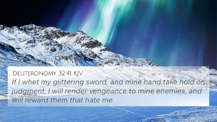 Deuteronomy 32:41 KJV Bible Verse Image