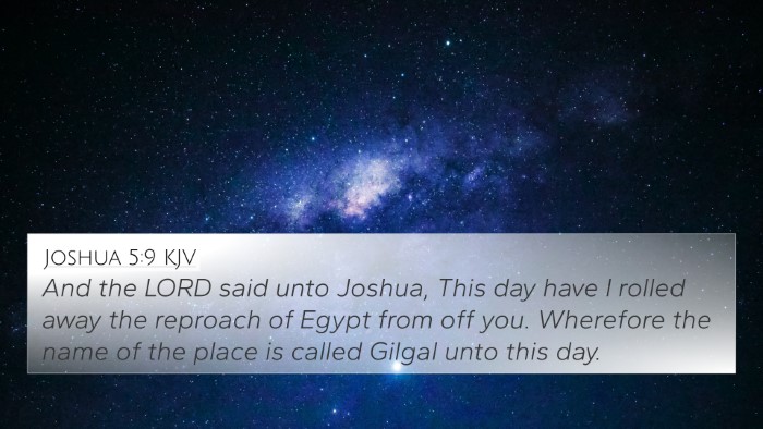 Joshua 5:9 KJV Bible Verse Image