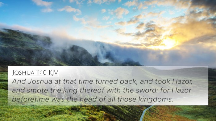 Joshua 11:10 KJV Bible Verse Image