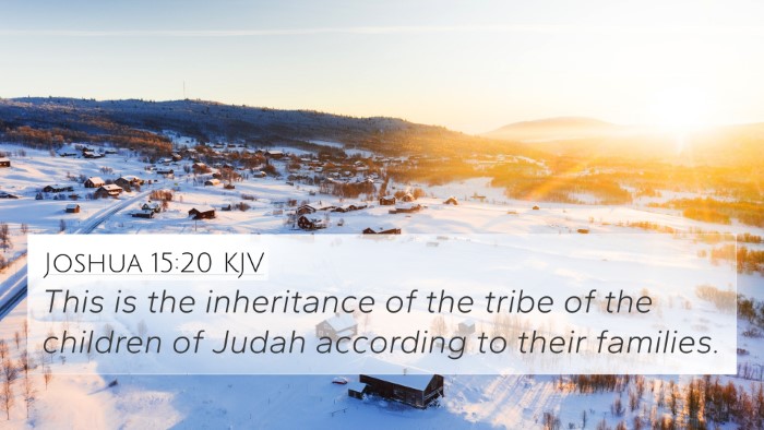Joshua 15:20 KJV Bible Verse Image
