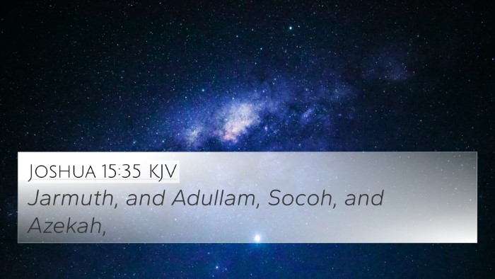 Joshua 15:35 KJV Bible Verse Image