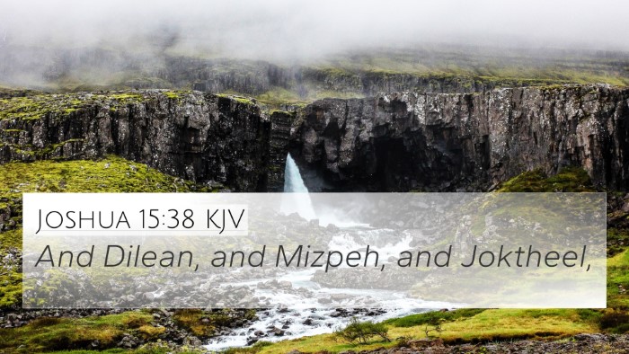 Joshua 15:38 KJV Bible Verse Image