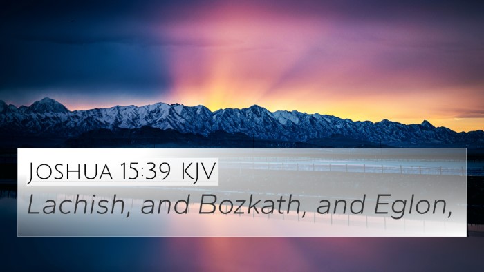 Joshua 15:39 KJV Bible Verse Image