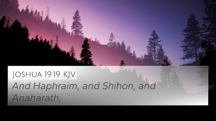 Joshua 19:19 KJV Bible Verse Image