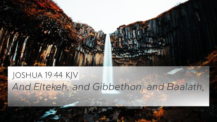 Joshua 19:44 KJV Bible Verse Image