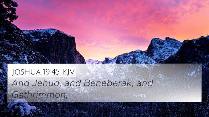 Joshua 19:45 KJV Bible Verse Image