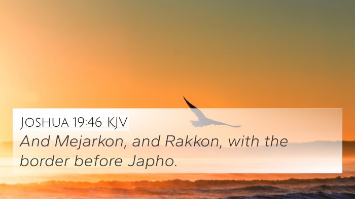 Joshua 19:46 KJV Bible Verse Image
