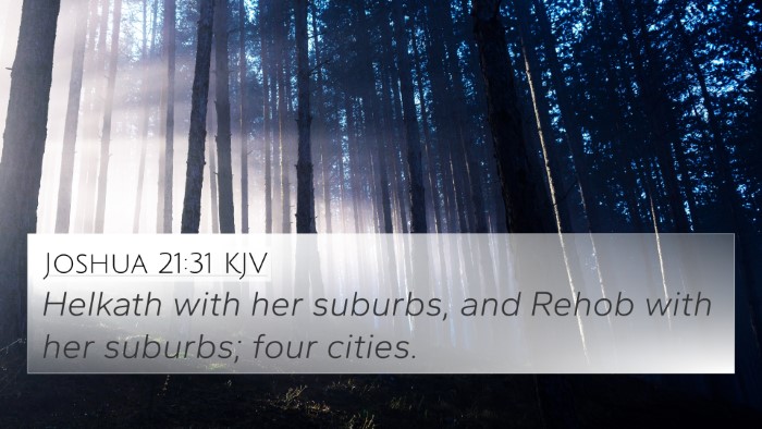 Joshua 21:31 KJV Bible Verse Image