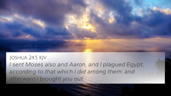 Joshua 24:5 KJV Bible Verse Image