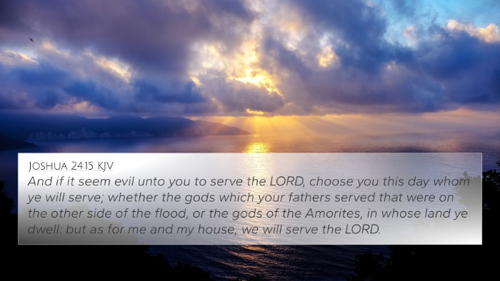 Joshua 24:15 KJV Bible Verse Image