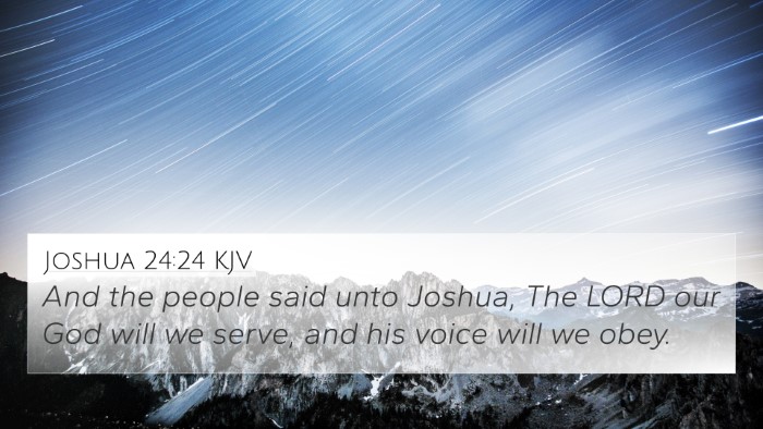 Joshua 24:24 KJV Bible Verse Image