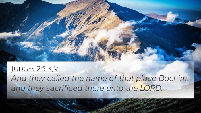 Judges 2:5 KJV Bible Verse Image