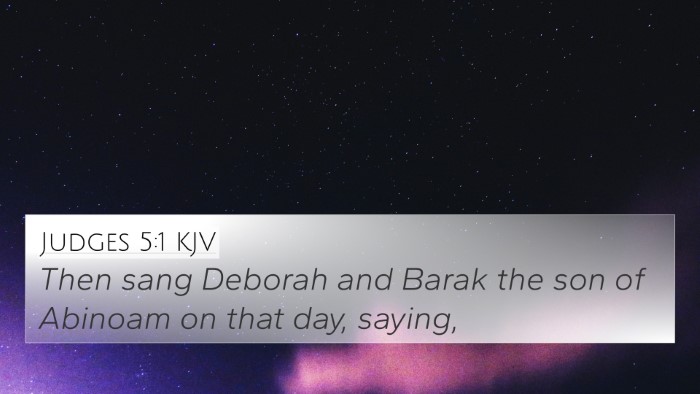 Judges 5:1 KJV Bible Verse Image