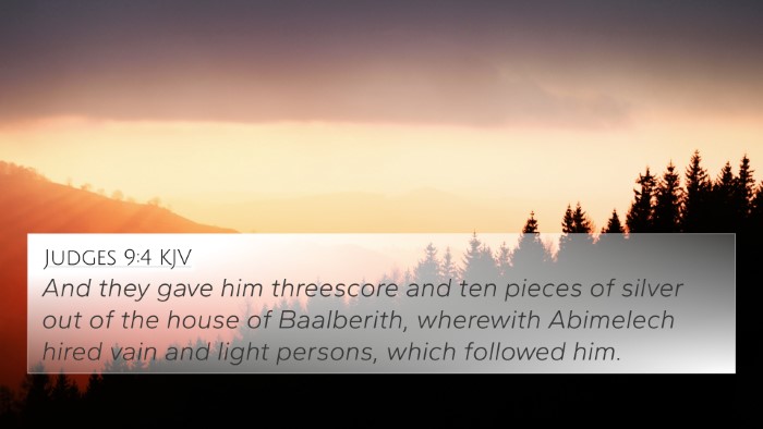 Judges 9:4 KJV Bible Verse Image