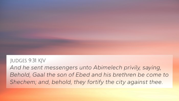 Judges 9:31 Explained