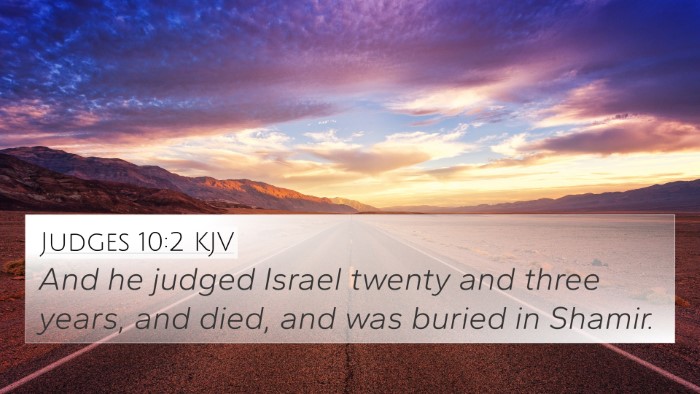 Judges 10:2 Explained